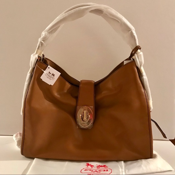 Coach Handbags - NWT SALE Authentic Brown Coach Shoulder Purse